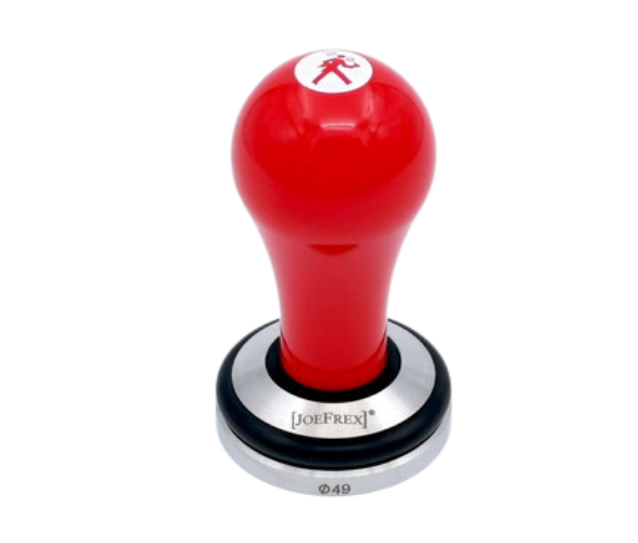Olympia Tamper Red with Logo, product image from Qualitycoffeesystems