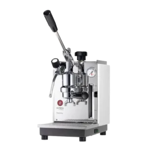 Olympia Cremina White - swiss manual espresso machine - side view