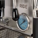 Profitec RIDE dual gauge and logo close-up