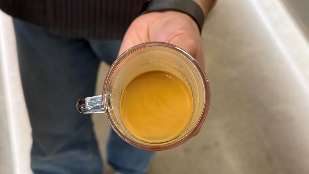 Espresso made with soft infusion