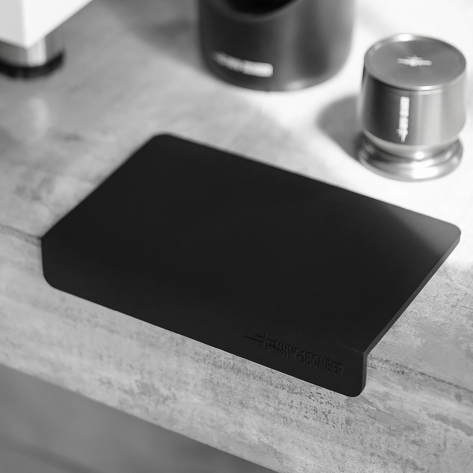MHW-3BOMBER Silicone Pad Coffee Tamper Mat - Black