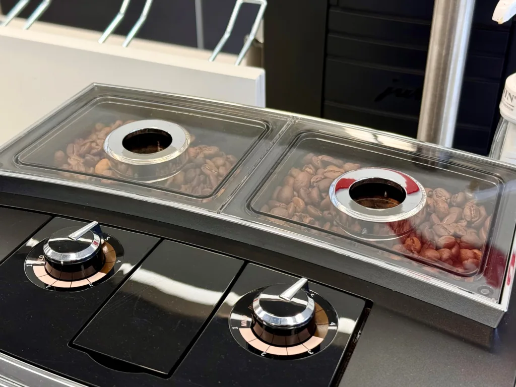 JURA J8 twin dual bean hoppers