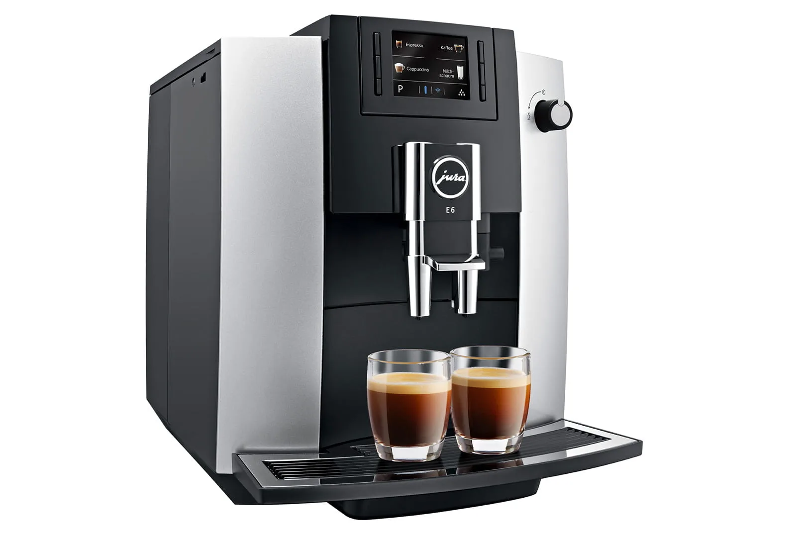 JURA E6 (2018) Platinum angled