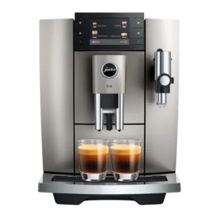 JURA E8 Midnight Silver front view