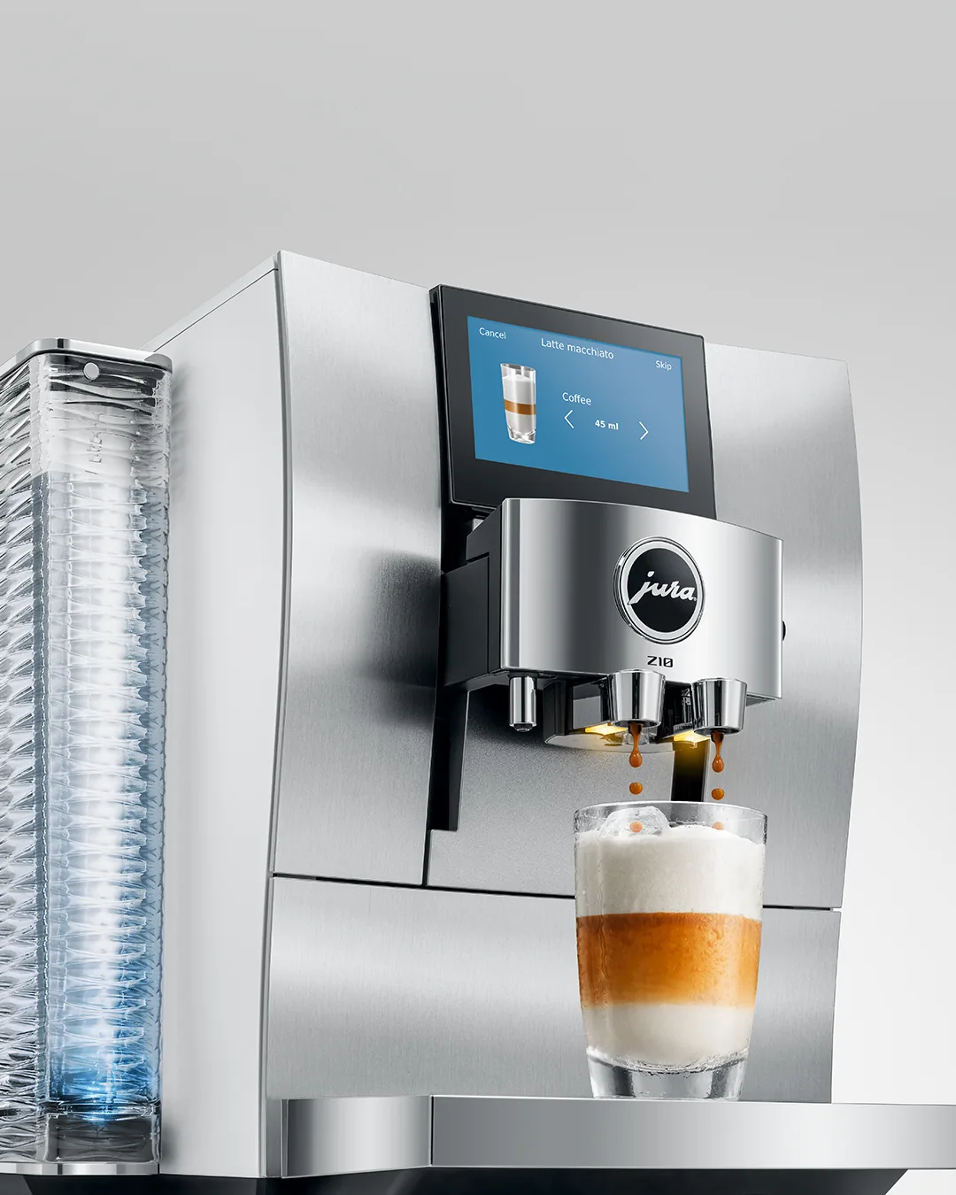 JURA Z10 Aluminum White cold brew preparation