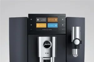 JURA E10 Cosmic Black with worlds of indulgence