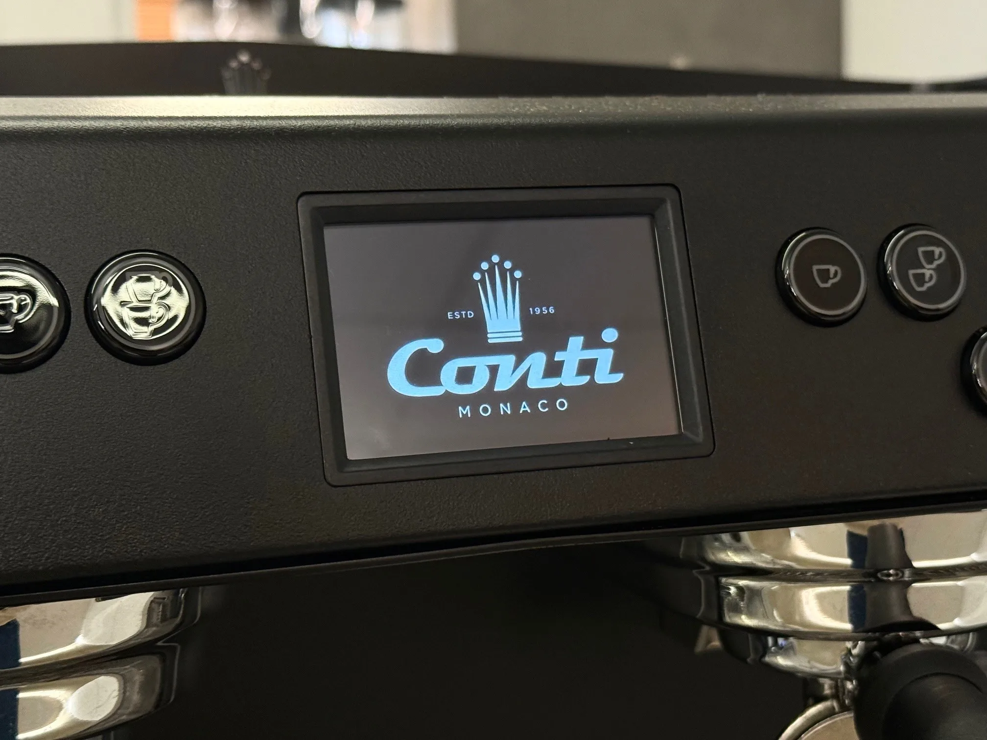 Conti NG X TCI in black with close-up of screen